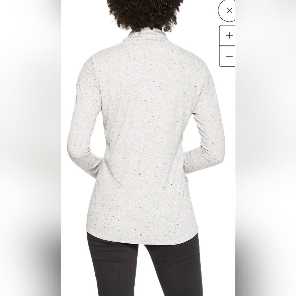 NWT Nic+ Zoe speckled knit cardigan and sleeveless scoop set - Picture 2 of 16